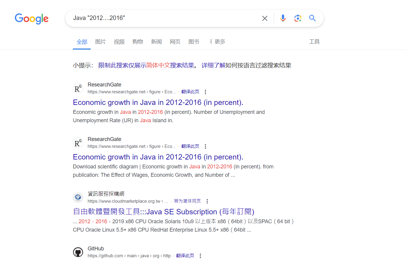 数字范围
